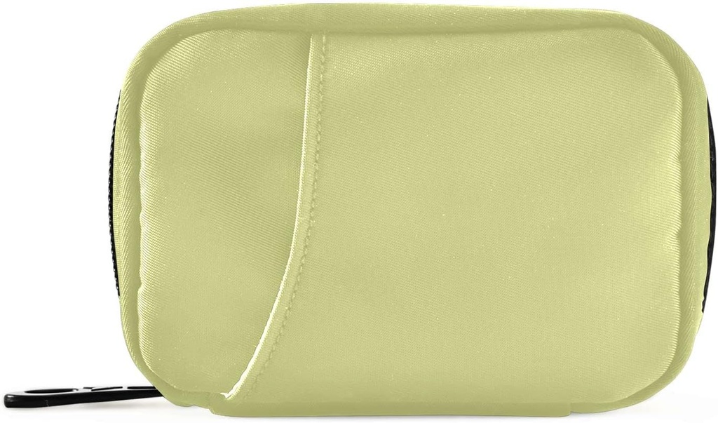 Naanle Pill Box 7 Günlük Case Travel Organizer Bag ile Vitamin Tamamlayıcısı için Portatif Compact Boyutu, Solid Color Chartreuse Sarı, 4.6 x 3.14 x 1.88 Perfect, 0.12 kilogram, 1.0 Kont