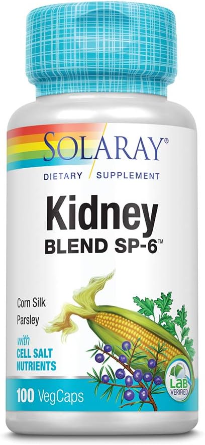 SOLARAY Kidney Blend SP-6 | Herbal Blend w/Cell Salt Nutrients to Help Support Healthy Kidney Function | Non-GMO, Vegan (3 Pack)