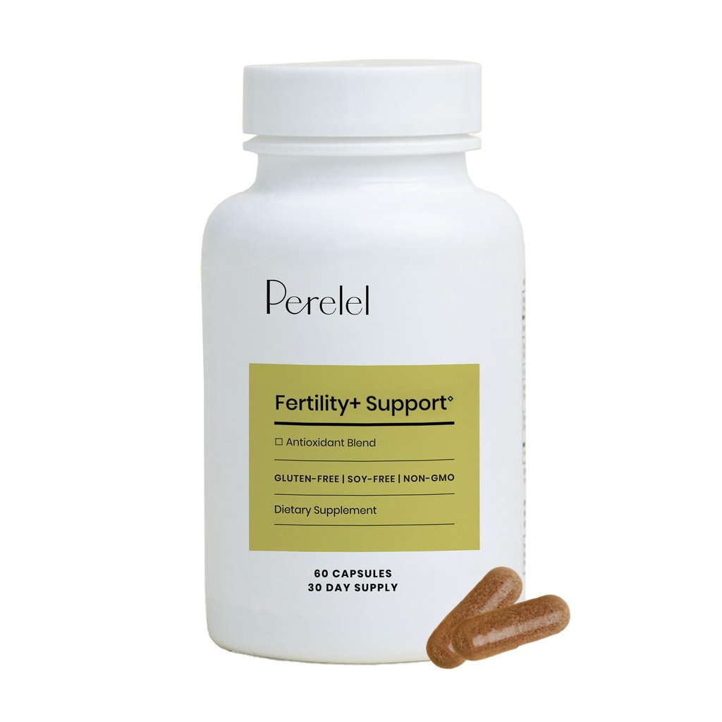 Perelel Fertness Support, Antioksi Multivitamin with COQ10, N-Acetyl-L Cysteine (NAC) & Açaí Berry, Women's Supplement, Soy, Dairy & Gluten Free, Non GMO, 60 Capsules
