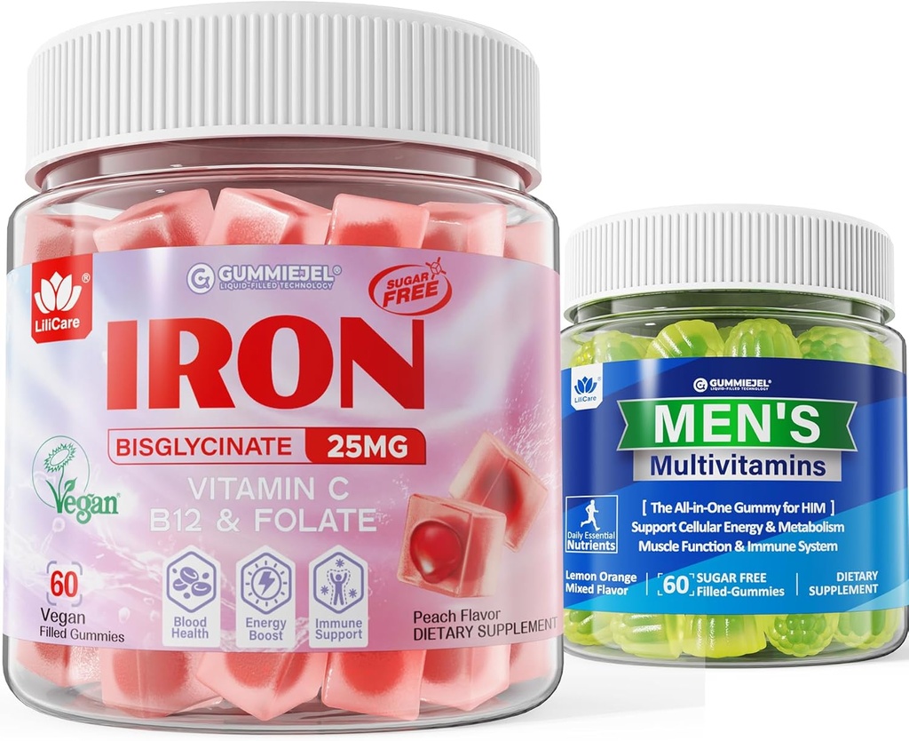 Grafik - Vegan Iron + Erkekler Multivitamins