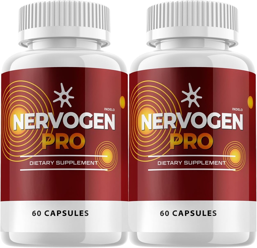 (2 Pack) Nervogen Pro Capsules, Nervogen Pro for Neuropati Capsules, Nervogen Pro Gelişmiş Formula Diyeti Tamam, C Çinko Geliştirilmiş - Nervogen Pro İncelemeleri (120 Capsules)