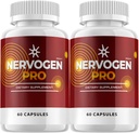 (2 Pack) Nervogen Pro Capsules, Nervogen Pro for Neuropati Capsules, Nervogen Pro Gelişmiş Formula Diyeti Tamam, C Çinko Geliştirilmiş - Nervogen Pro İncelemeleri (120 Capsules)