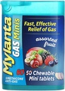 Mylanta Gas Relief Tablets, Gas Minis, Ποικιλία Φρούτων, 60 Count (Pack of 1)