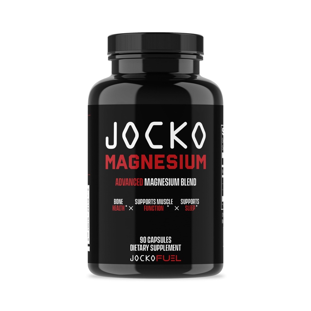 Jocko Yakıt Magnezyum Kompleksi - Magnezyum Kompleksi - Magnezyum Kompleksi - Magnezyum Kompleksi - Magnezyum Kompleks Tamam - Glycinate, Citrate, & Taurate Capsules Diyetary Supplement for Muscle Recovery & Relaxation, Heart, Nerve, Bone Support, & Sleep 30-Day Supply