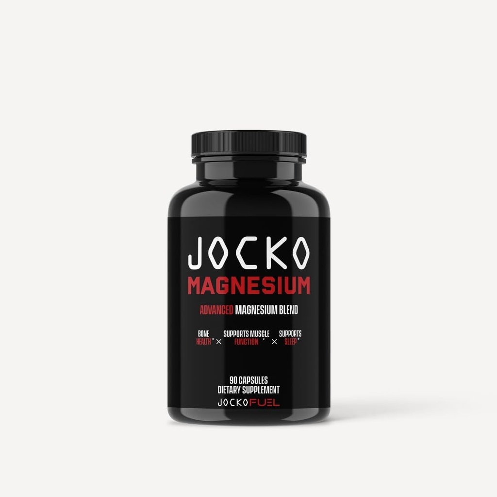 Jocko Yakıt Magnezyum Kompleksi - Magnezyum Kompleksi - Magnezyum Kompleksi - Magnezyum Kompleksi - Magnezyum Kompleks Tamam - Glycinate, Citrate, & Taurate Capsules Diyetary Supplement for Muscle Recovery & Relaxation, Heart, Nerve, Bone Support, & Sleep 30-Day Supply