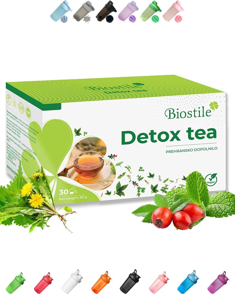 Τσάι Natrual Detox για κόκκαλο, Liver & ολόκληρο το σώμα, 11 Φυτικό μείγμα για το στομάχι ανακούφιση της μετωπικότητας, δυσπεψία της ελκτικής αποτοξίνωσης, Optimal ενδοκρινική διαμετακόμιση, 30 ατομικές φακίδες(1 κουτί)