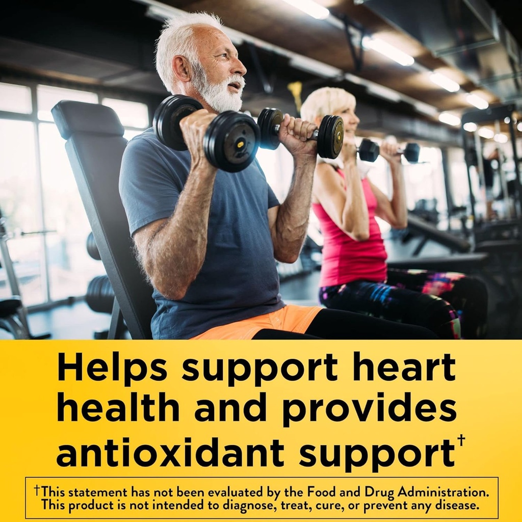 Nature Made CoQ10 100mg with Black Pepper Extract for Advancedd Nutrient Abxia, Diyetary Supplement for Heart Health Support, 30 Softgels, 30 Day Supply (Pack of 2)