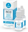Waiora Natural Cellular Defense (NCD) Sıvı Zeolit Drops, Clinoptilolit for Men & Women - Supplement for Immune, Sağlıklı Gut Support, Cleanse, pH Balance (0.5oz Şişe, 2 Ct – 180 serv)