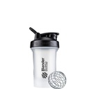 BlenderBottle Classic V2 Shaker Şişe Protein Shakes ve Pre Workout, 20Ounce, Clear/Black