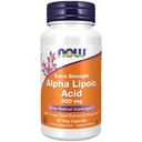 Şimdi Gıdalar Tamamlıyor, Alpha Lipoic Acid 600 mg with Grape Seed Extract & Bioperine®, Ekstra Kuvvet, 60 Kont ( 1)