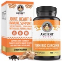 Κουρκουμίνη turmeric με Ginger & Bioperine, Κουρκουμίνη turmeric με Μαύρο Πιπέρι & Ακατέργαστη Ρίζα σκόνη συμπλήρωμα κάψουλας από την Αρχαία Bliss (120 κάψουλες)
