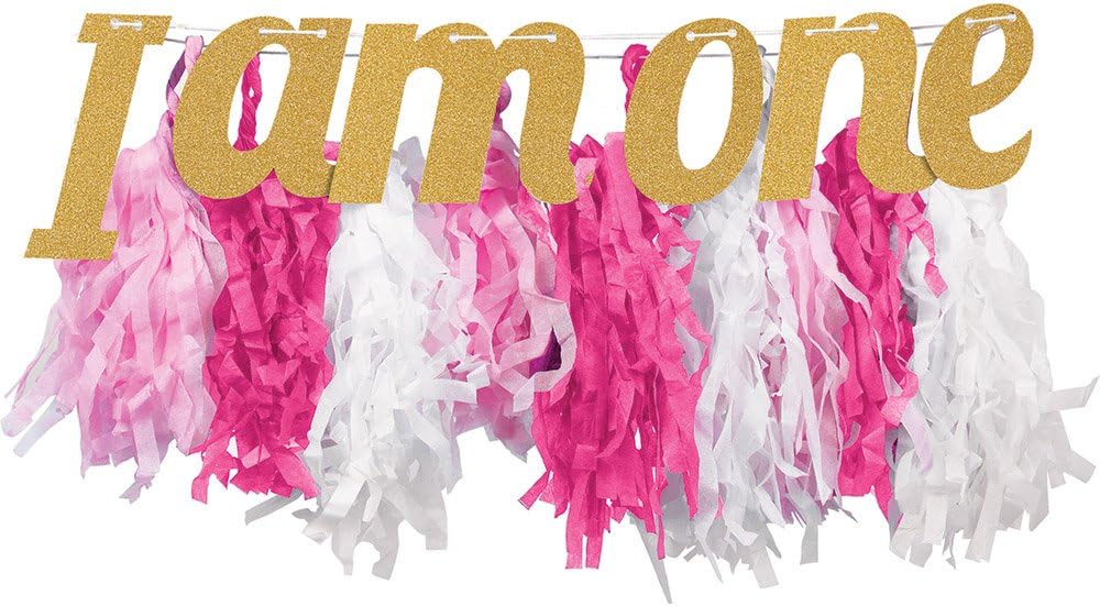 Creative Converting High sandalye dekor, 8" x 34", Multicolor