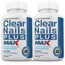 Justified Laboratories (2 Pack) Clear Nails Plus Max Pills 40 Milyar CFU Probiyotik Destekler Güçlü Sağlıklı Saç Deri Nails 120 Capsules