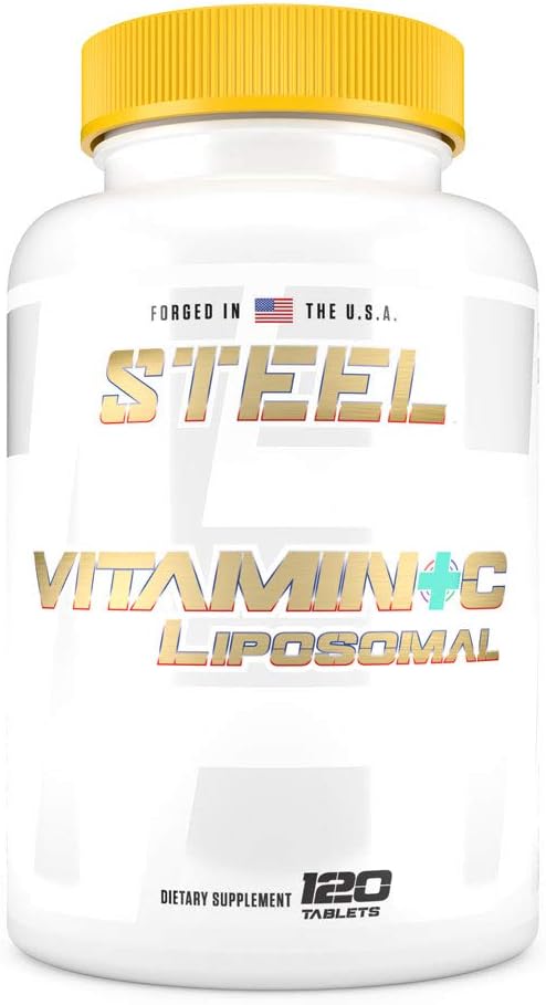 Steel Supplements Vitamin C Liposomal | Immunity, Antioksi, Cardiovascular Health | 1000 mg C, Cyclosome Technology | 120 Tablet