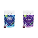 OLLY Extra Strength (5 mg) & Regular Strength (3mg) Melatonin Sleep Gummies with L-Theanine, 120 Count BlackBerry Flavor