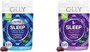 OLLY Extra Strength (5 mg) & Regular Strength (3mg) Melatonin Sleep Gummies with L-Theanine, 120 Count BlackBerry Flavor