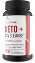 3X Lifetime Keto + ACV Cleanse - Mitsubishi Detox Full Body Cleansing - 90 Day Supply - Belly Bloat w/Psyllium Digestive Support - Energy & Focus - Keto Detox Cleanser