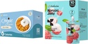 Hethstia Konjac Jelly Lychee Γεύση με κολλαγόνο Peptides 10 συσκευασίες και Konjac Rice Gluten Free 12 συσκευασίες χαμηλή θερμίδα, Keto, Χωρίς ζάχαρη, Υγιεινή τροφή