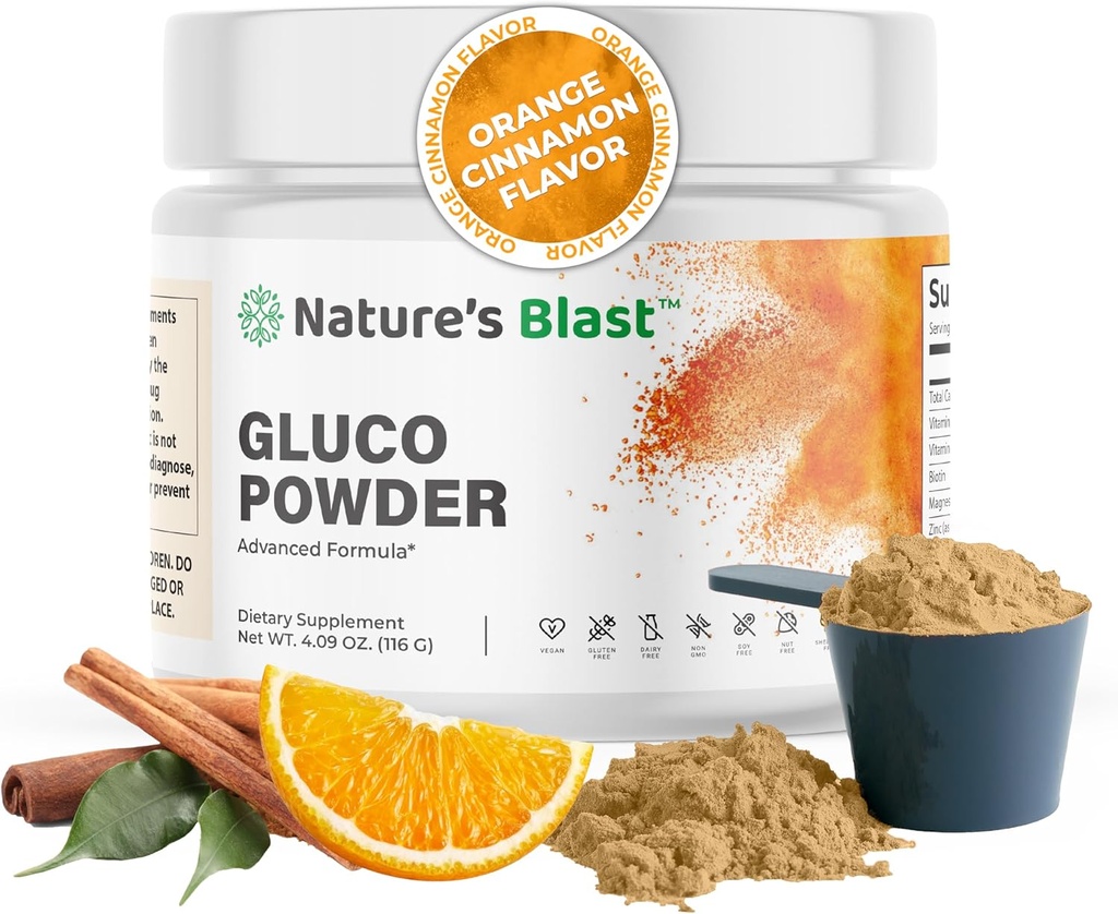 Beyaz Mulberry Extract & Ceylon Cinnamon ile Gluco-Powder - Enerji ve Yaşam için Organik Metabolik Wellness Toplantısı, 1 Şişe