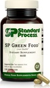 Standard Process SP Green Food - Whole Food Metabolism, Cholesterol, Toxin, and Liver Support with Alfalfa, Buckwheat, Barley, Brussels Sprouts, and Kale - Vegetarian, Gluten Free - 150 Capsules