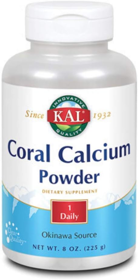 KAL Coral Calcium Powder 1000 mg δισκία, Χωρίς γεύση, 8 ουγγιά