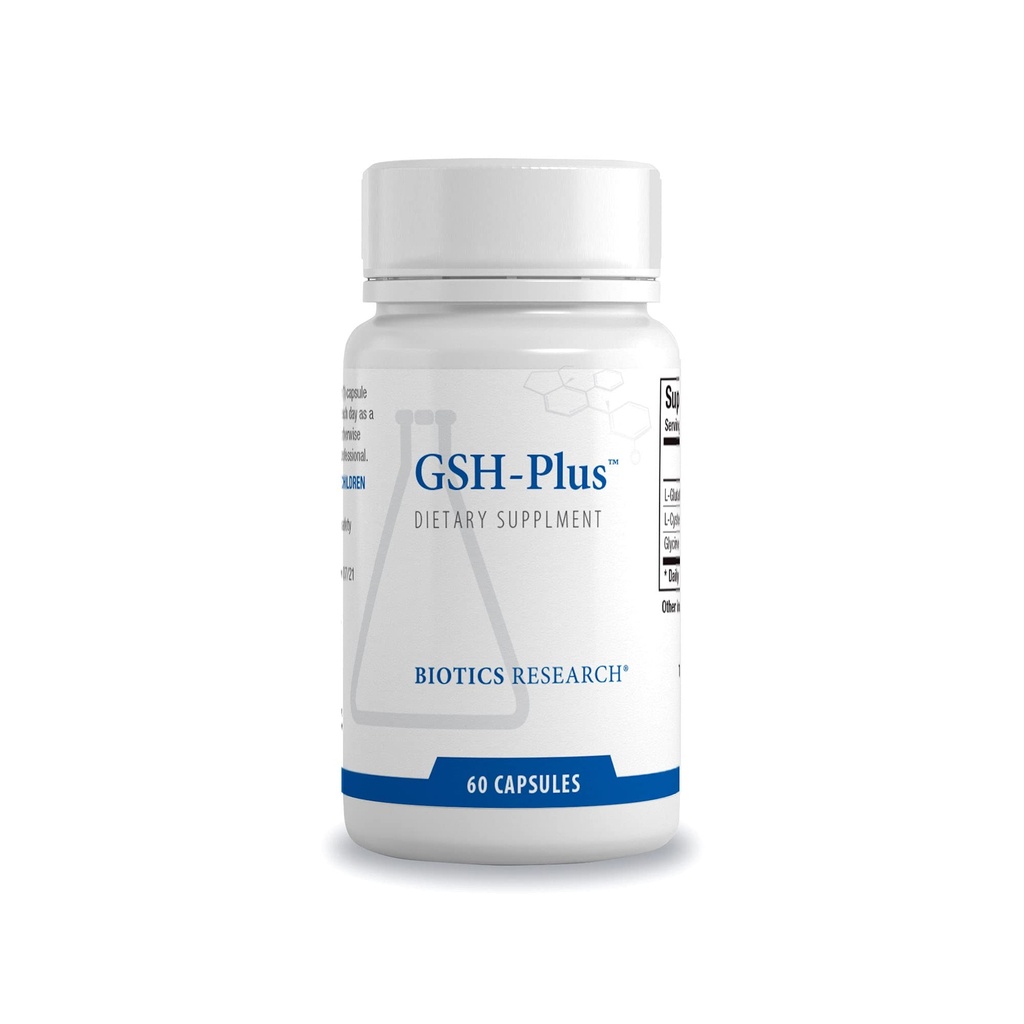 Biotics Research GSH Plus 150 miligrams Glutathione Plus NAC ve Glycine, Güçlü Antioksi, Destekler Canlı Sağlık, Hücre Sağlığı 60 Capsules