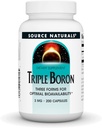 Source Naturals Triple Boron, Three Forms for Optimal Bioavailability* 3 mg - 200 Capsules