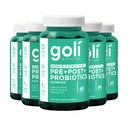Συμπλήρωμα διατροφής Goli, Pre+Post+Probiotics Gummy - 300 Count - World's First 3-in-1 Gluten-Free, Vegan, Non-GMO, and Gelatin-Free.