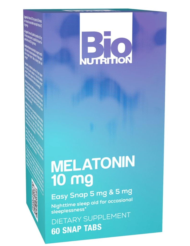 Βιοδιατροφική μελατονίνη 10 Mg δισκία, 60 μέτρα