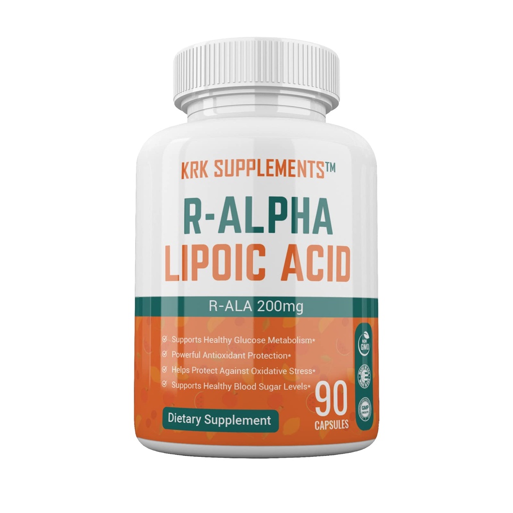 Şişe R-ALA R-Alpha Lipoic Acid 200 mg 90 Capsules