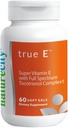 NatureCity True-E Full Spectrum Tocotrienols Vitamin E & Natural Alfa Tocopherol Supplement | Evnol Suprabio | Non-GMO Vitamin E Kompleks | 60 Soft jel