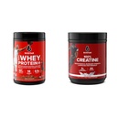 Έξι αστέρια Elite Σειρά 100% πρωτεΐνη Whey Plus τριπλή σοκολάτα 1,8lbs και 100% Creatine Monohydrate σκόνη Unflavoured 60 εξυπηρετούν