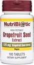 NutriBiotic – Grapefruit Seed Extract Tablets 125mg, 100 Count | Premium Grade GSE with Bioflavonoids | Potent Immune & Overall Health Support | Easy to Swallow | Vegan, Gluten Free, Non-GMO