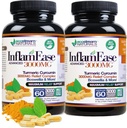 2 Paket - Turmeric, Curcumin, Enzymes ve Boswellia ile Gelişmiş InflamEase - Vejetary (Pazar Mayıs Vary)