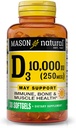 MASON NATURAL D 3 10.000 Iu Softgels, 30 Kont