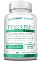 Εγκεκριμένη Επιστήμη Pyloriprin - Προηγμένη Digestive Υποστήριξη για ένα υγιές στομάχι - Ψευδάργυρος L-Καρνοσίνη, Προβιοτικό, Broccoli Sprout, Deglycyrrhized Licorice - 60 Κάψουλες - Ένα μήνα προσφοράς - Vegan