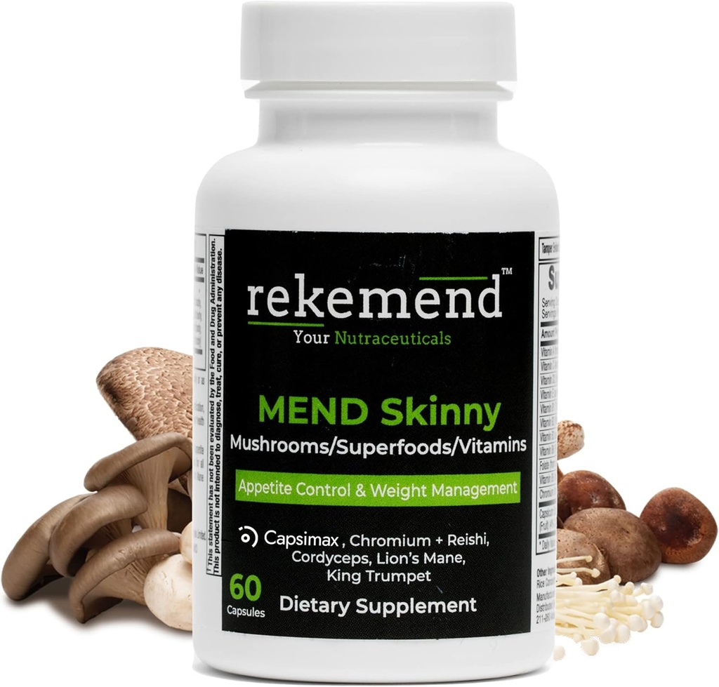 Kilo kaybı için baskıcı - Vegan Non-GMO Natural Mushroomive Kilo Kaybı Tamam - 60 Capsules