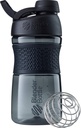 BlenderBottle SportMixer Shaker Şişe Protein Shakes ve Pre Workout, 20Ounce, Black