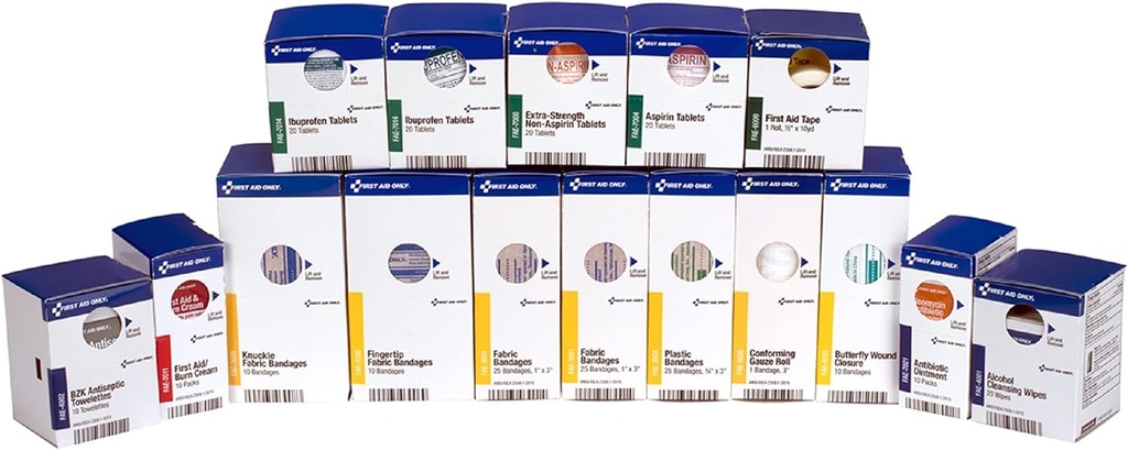 İlk Yardım Sadece 700002 SmartCompliance 50-Person İlk Yardım Kiti İş için Depolama, İş Yeri ve Ev, 237 Adet