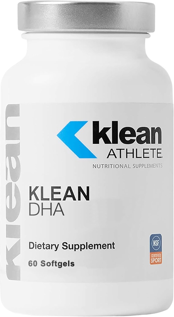 Klean Sporcu Klean DHA - Sporcular için DHA Supplement - Kalp ve Beyin Sağlığı * - Omega 3 Fish Oil - EPA & DHA - Non-GMO & Gluten Free - 60 Softgels