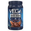 Vega proteini + Kretin - 30g Plant-Based Protein, Çikolata, 13 Hizmet, 3g Kretine, 5g BCAAs, Vegan, Keto, Gluten Free, Dairy Free, Low Carb, Kas Büyüme ve Onarım için,