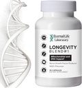 NAD+ Συμπλήρωμα με CoQ10 200mg, PQQ, Nicotinamide Riboside, Shilajit για την καταπολέμηση της γήρανσης του δέρματος και της κυτταρικής ζωτικότητας Longevity Blend #1 Made with Himalayan Shilajit and NAD - 30 κάψουλες Veggie