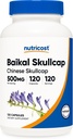 Nutricost Baikal Skullcap 500mg, 120 κάψουλες χορτοφάγων - Μη ΓΤΟ, Χωρίς γλουτένη