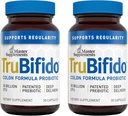 Master Συμπληρώματα TruBifido - 30 κάψουλες, πακέτο των 2 - Ισχυρό προβιοτικό για την υγεία του παχέος εντέρου & ενέργεια - ανοσοενισχυτής, υποστηρίζει την κανονικότητα - χωρίς γλουτένη - 60 Σύνολο εξυπηρετήσεων