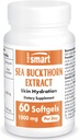 Supersmart - Sea Buckthorn Extract 500 mg - Argousier Extract with Omega 7 - Digestive Problems | Non-GMO & Gluten Free - 60 Softgels