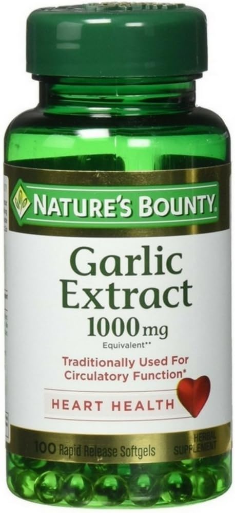 Nature's Bounty Garlic 1000 mg Hızlı Yayın 100 Odorless Softgels