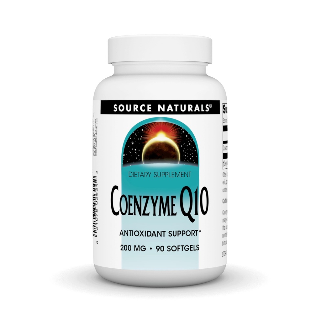 Source Naturals Coenzyme Q10, Antioksi Support*, For Heart, Brain, Immunity, & Liver Support, 200 mg - 90 Softgels