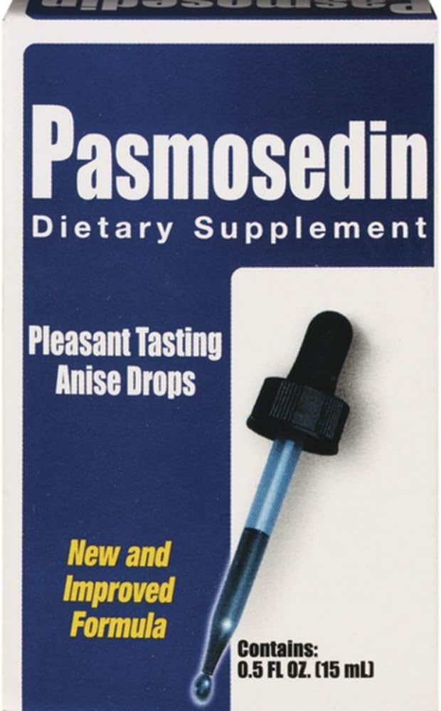 Pasmosedin Digestive Drops, Digestive Aid, Helps with Bloating & Gas 0.5 Fl Oz/Pack of 1