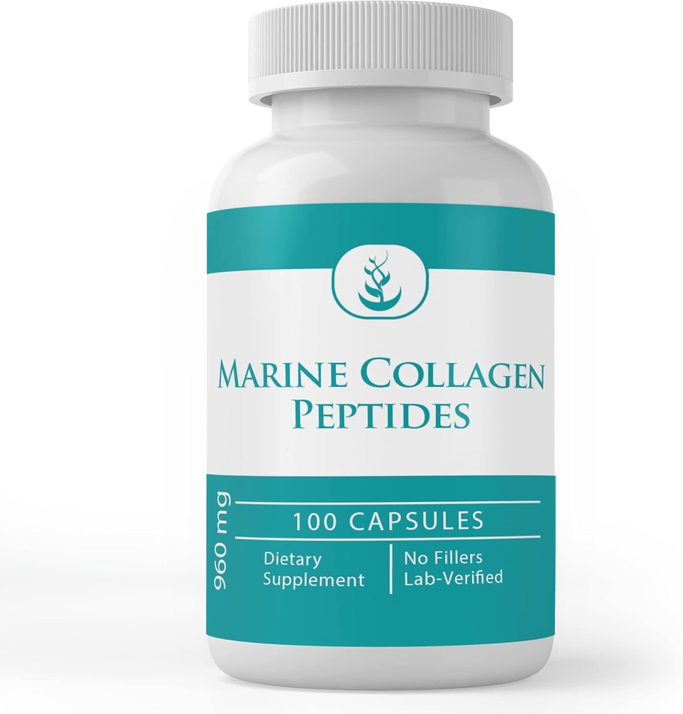 PURE ORIGINAL INGREDIENTS Marine Collagen,, (100 Capsules) Her zaman Pure, Hayır Katkıları veya Havuzlar, Lab