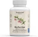 Berberine Supplement - Berberine HCl 1200 mg - Metabolik Destek - Vegan - Non-GMO - Gluten Free - 60 Sebze Kapsülleri